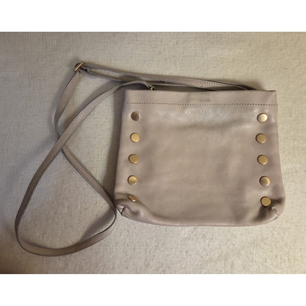 Hammitt Duke Triple Compartment Women's Leather Crossbody Bag Beige Taupe